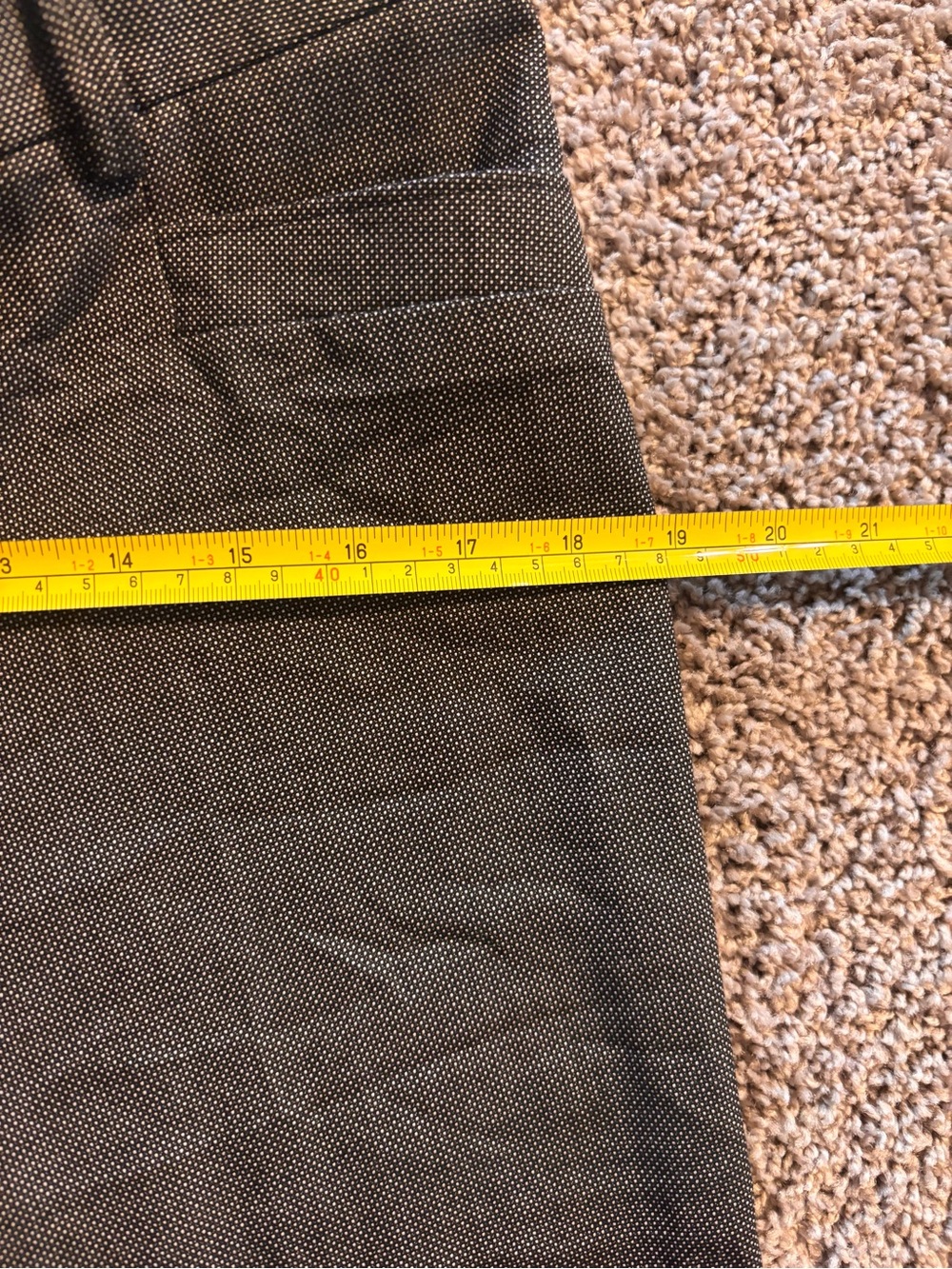 Express Columnist Women's Black w/ Small White Dots Bootcut Pants -8R - Picture 2 of 5